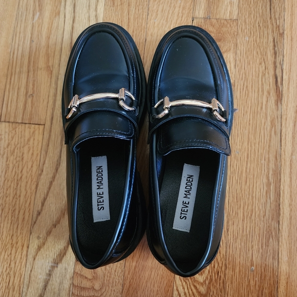Womens Steve Madden Platform Loafers - Picture 2 of 9